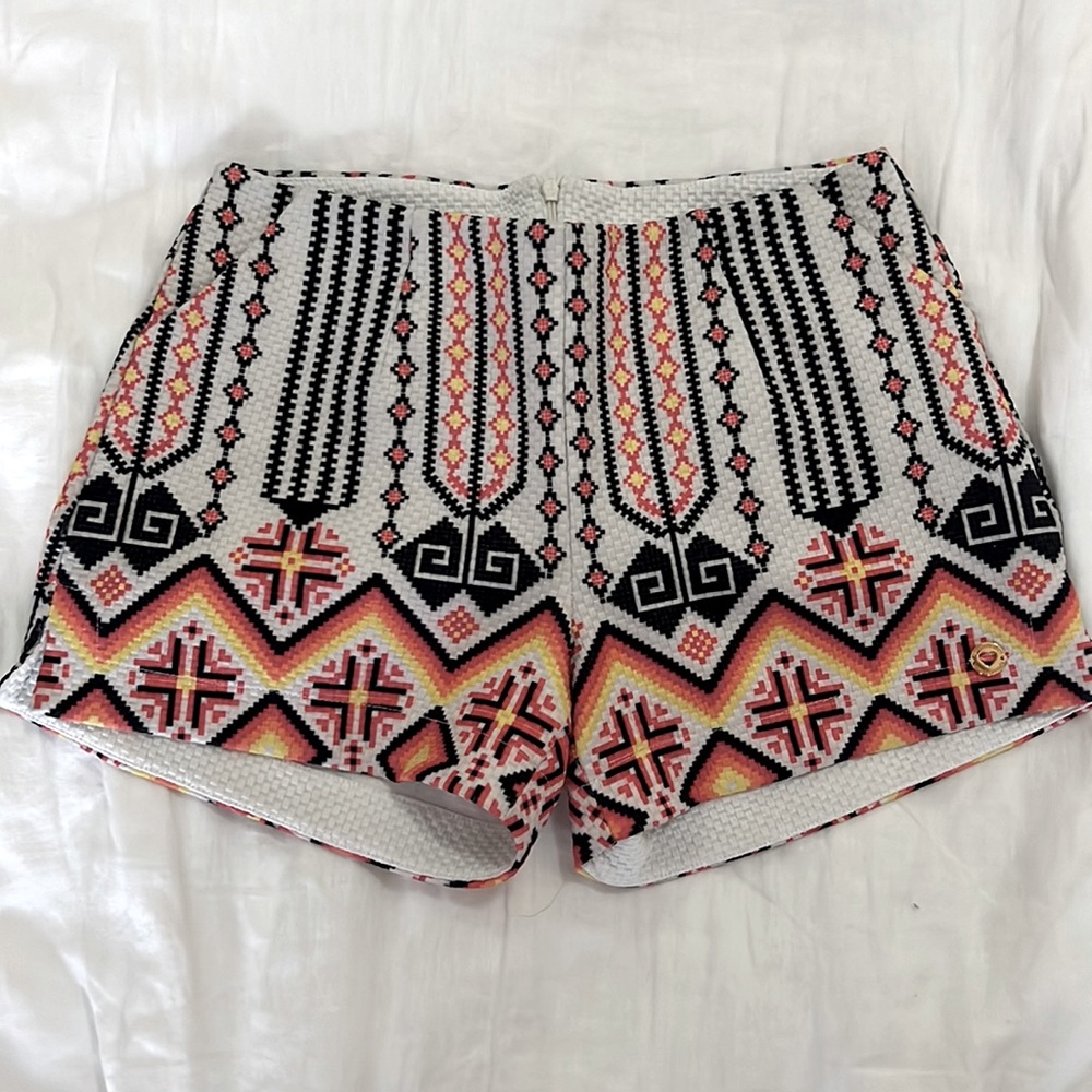 Tribal Print Cotton Shorts